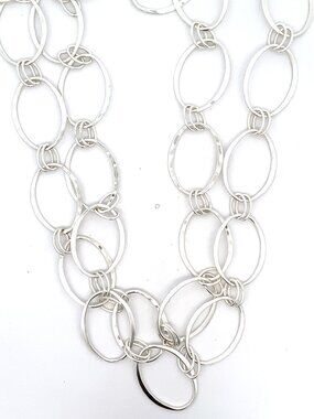 RLM Studio Sterling Silver Oval Link Necklace - 34"